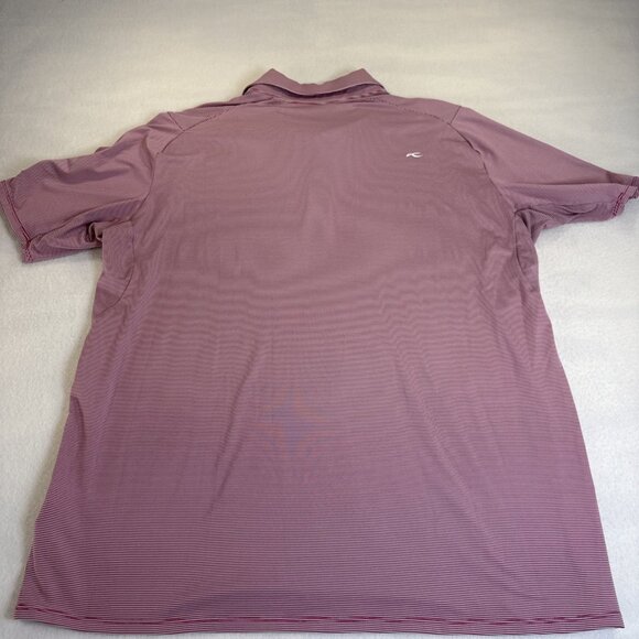 KJUS Golf Soren Polo Performance Stretch Shirt Mens 54 XL Red Striped UPF - Picture 10 of 11